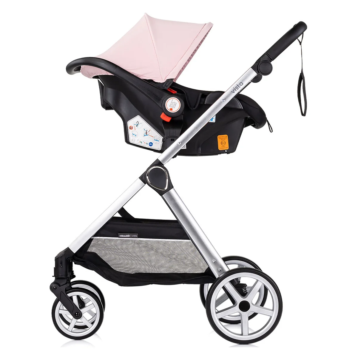 Carucior Chipolino Vista 3 in 1 pink marshmallow 0 luni [8]