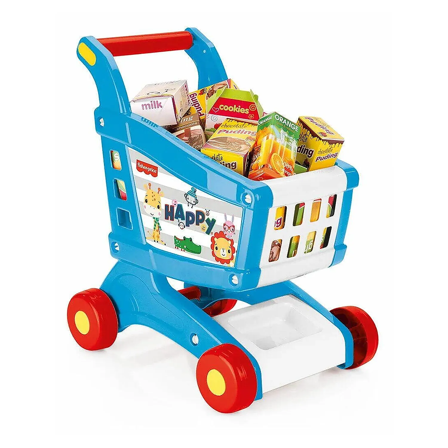 Bucatarii si supermarket - Carucior de cumparaturi cu accesorii Fisher Price 2 ani+