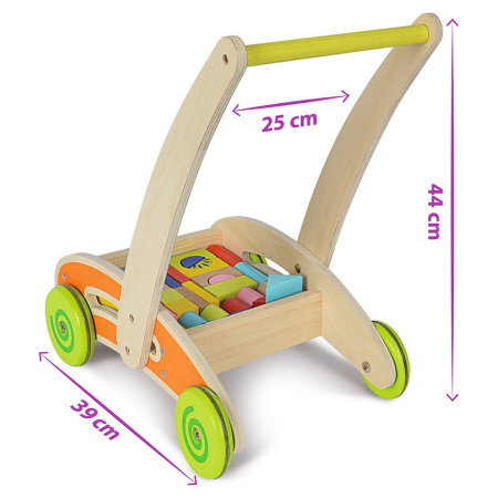 Carucior Eichhorn Activity Walker cu 35 cuburi 1 an + [5]