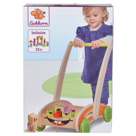Carucior Eichhorn Activity Walker cu 35 cuburi 1 an + [6]