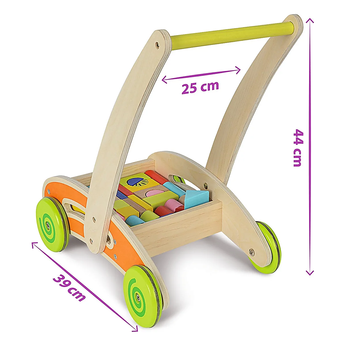 Carucior Eichhorn Activity Walker cu 35 cuburi 1 an + [5]
