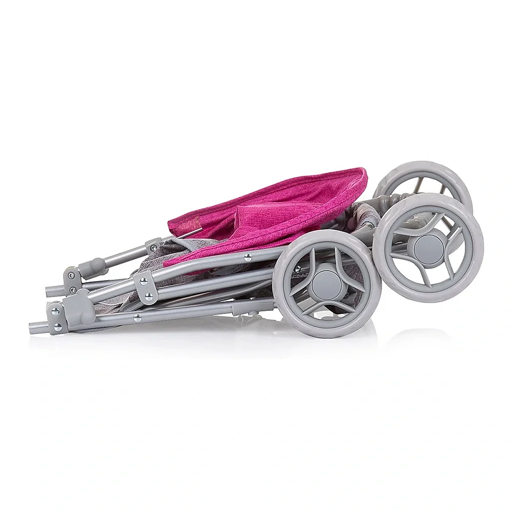 Carucior pentru papusi Chipolino Alice, Grey Pink Linen 3 ani [1]