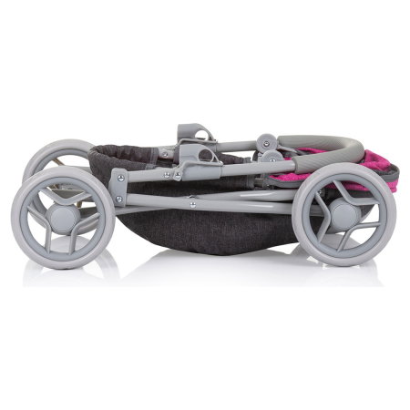 Carucior pentru papusi Chipolino Daisy, Grey pink linen 3 ani [2]