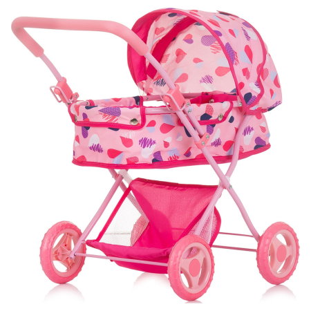 Carucior pentru papusi Chipolino Dora hearts 3 ani [1]