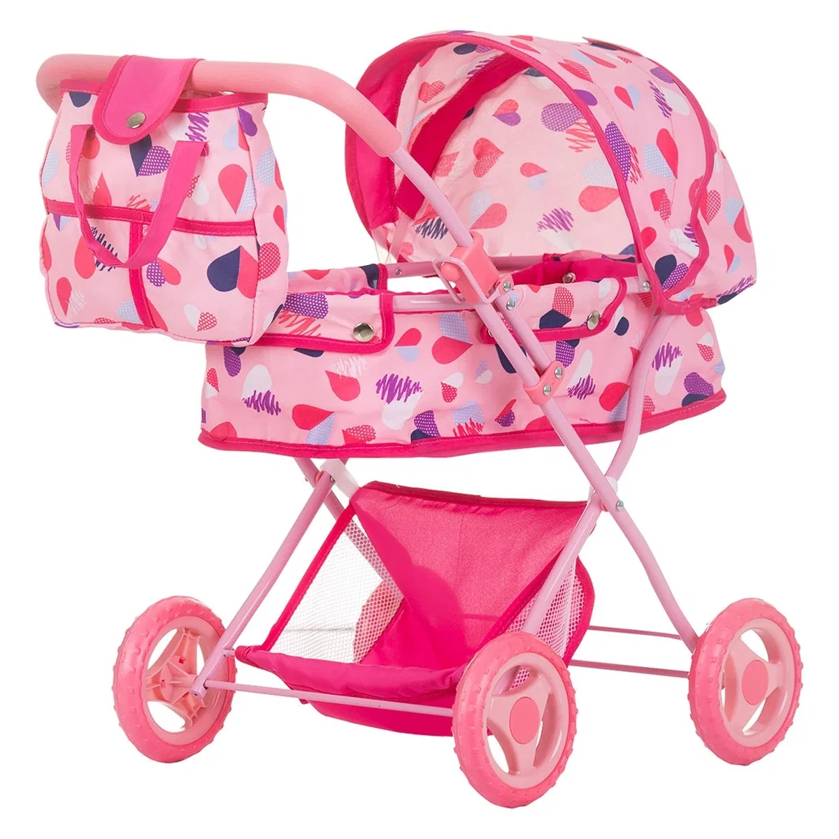Papusi - Carucior pentru papusi Chipolino Dora hearts 3 ani