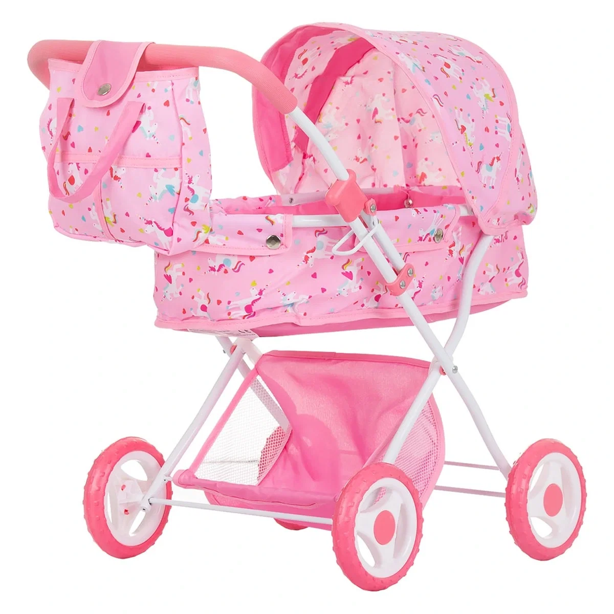 Carucioare papusi - Carucior pentru papusi Chipolino Dora unicorn 3 ani