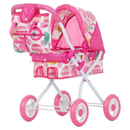 Carucioare papusi - Carucior pentru papusi Chipolino Emily multicolor 3 ani