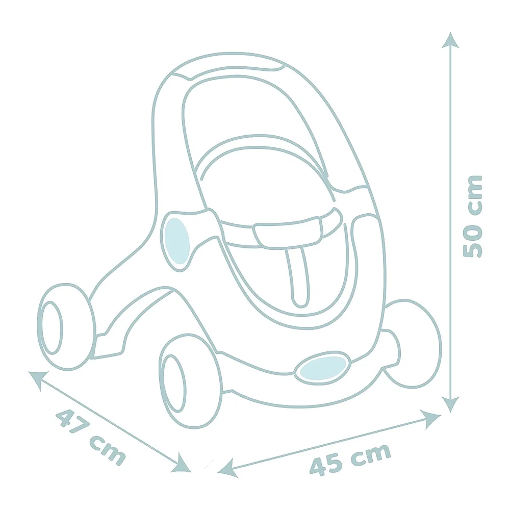 Carucior pentru papusi Smoby Baby Walker 3 in 1 cu papusa 1 an + [3]