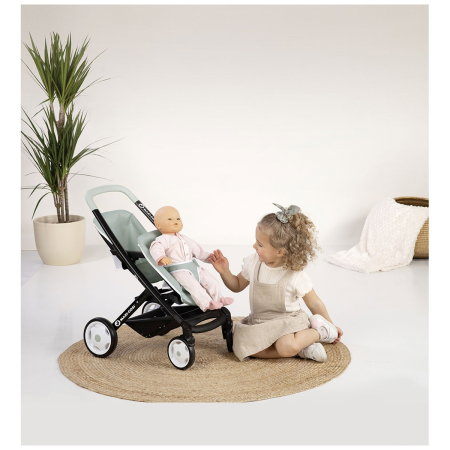 Carucior pentru papusi Smoby Maxi Cosi Twin albastru 3 ani + [3]