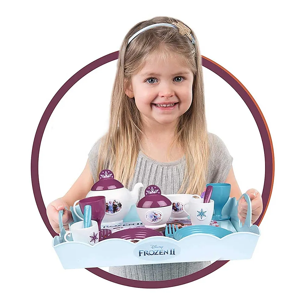 Carucior servire ceai Smoby Frozen 2 XL cu 17 accesorii 3 ani + [2]