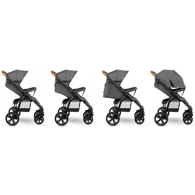 Lionelo - Carucior sport Annet Plus, De la nastere, Cu accesorii si capotina XXL reglabila, 0 - 22 Kg, Conform cu [2]