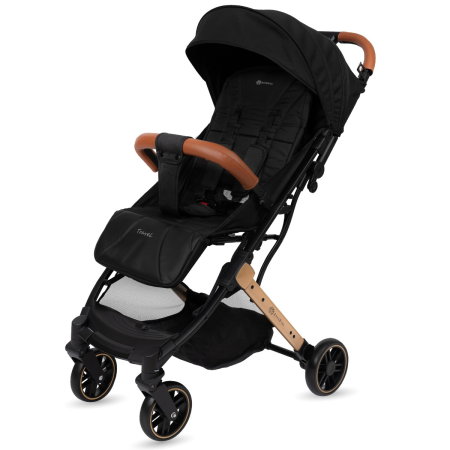 Carucioare sport - Carucior Sport AppeKids Travel, Ultracompact, tip troller, pana la 15 kg, pliere automata, cadru usor - 6.7 kg, Negru
