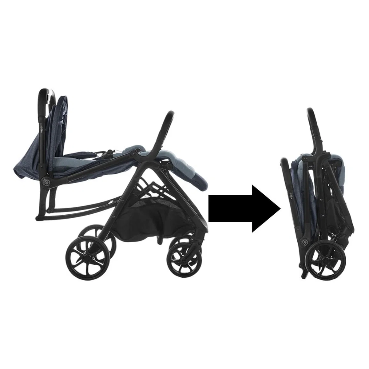 Carucior sport, Be Cool, Strike, pliere automata, doar 6.88 Kg, Be Azure [14]