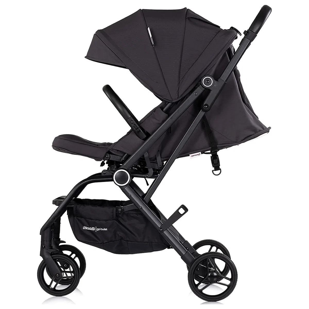 Carucior sport Chipolino Go Twist, cu sezut rotativ 360 grade, pliere cu o singura mana, pana la 22 kg, Charcoal [2]