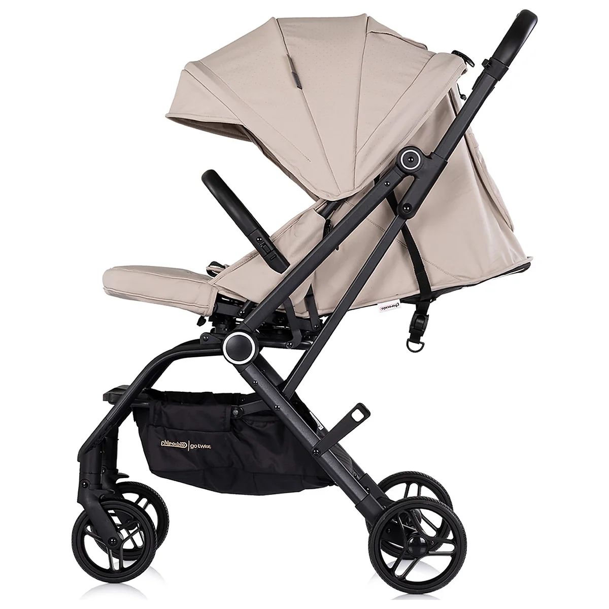 Carucior sport Chipolino Go Twist, cu sezut rotativ 360 grade, pliere cu o singura mana, pana la 22 kg, Latte [2]