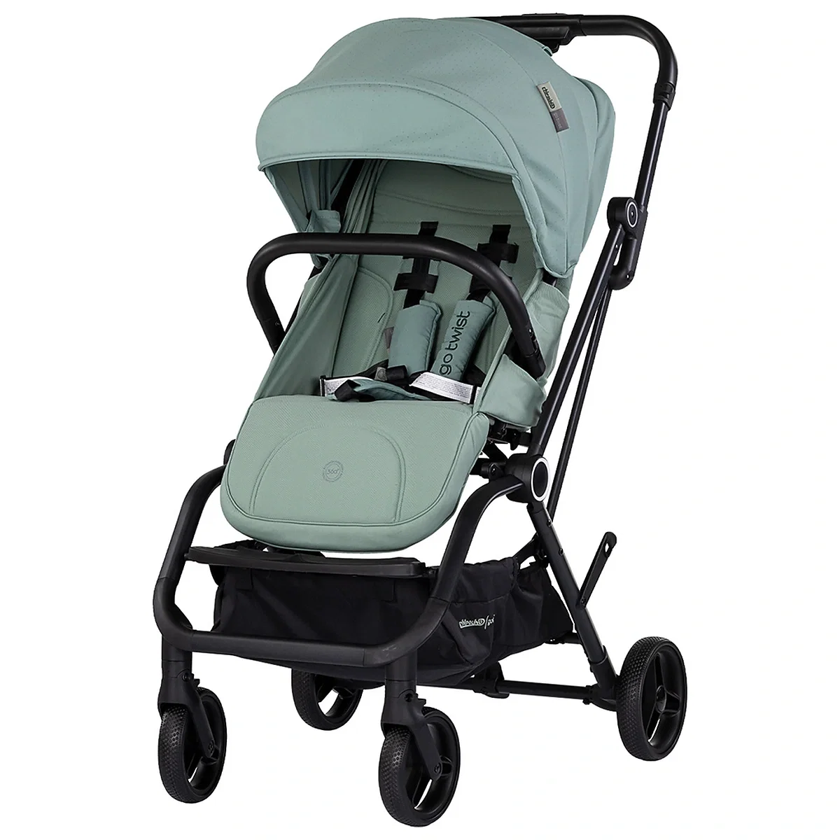 Carucioare sport - Carucior sport Chipolino Go Twist, cu sezut rotativ 360 grade, pliere cu o singura mana, pana la 22 kg, Matcha