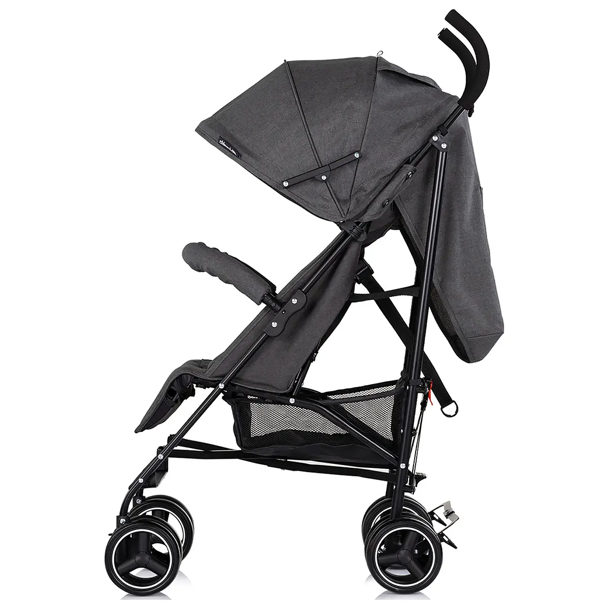 Carucior sport Chipolino Milano, pana la 22 kg, pliere cu o singura mana, tip umbrela, ultra-usor 5.6 kg - Charcoal [1]