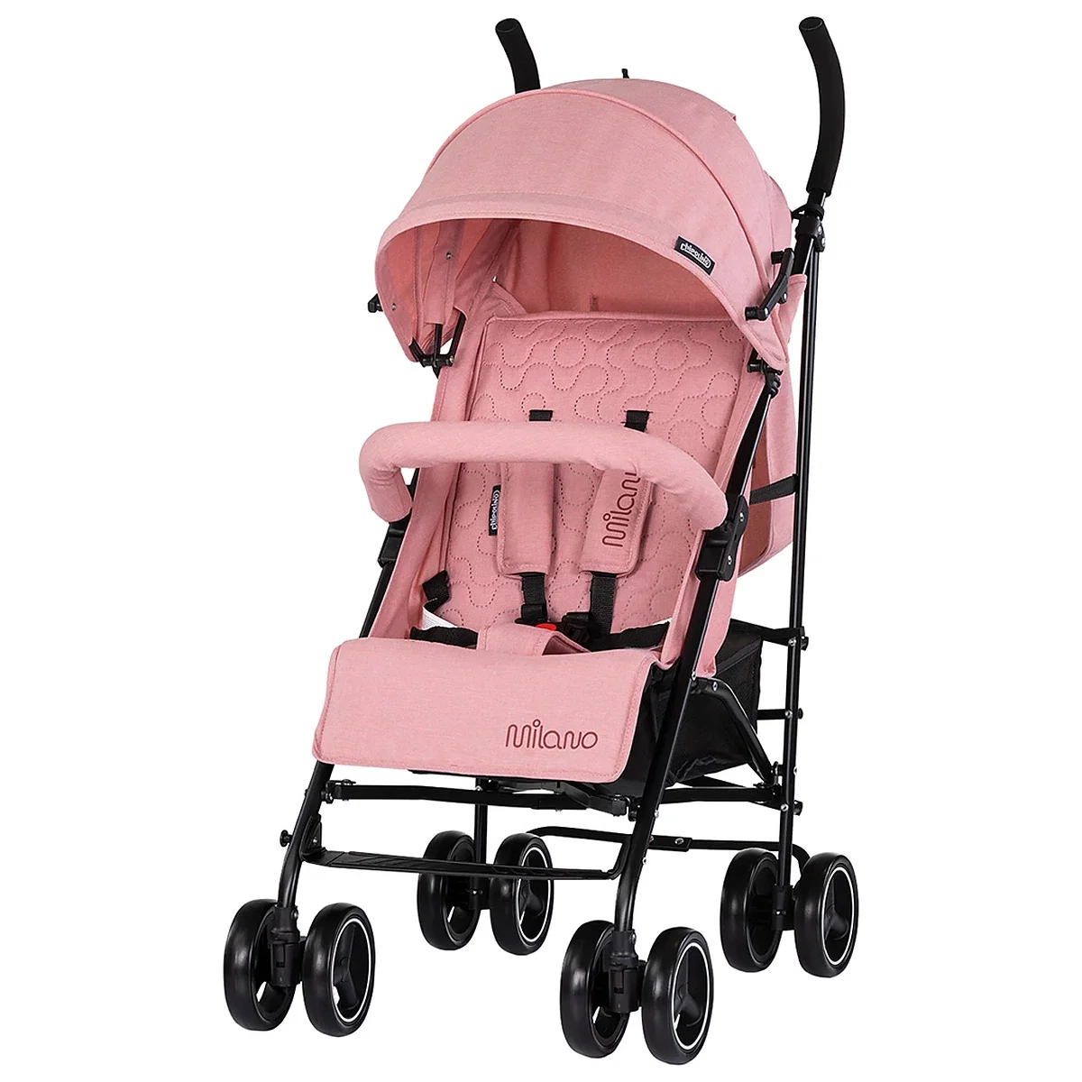 Carucioare sport - Carucior sport Chipolino Milano, pana la 22 kg, pliere cu o singura mana, tip umbrela, ultra-usor 5.6 kg - Powder pink