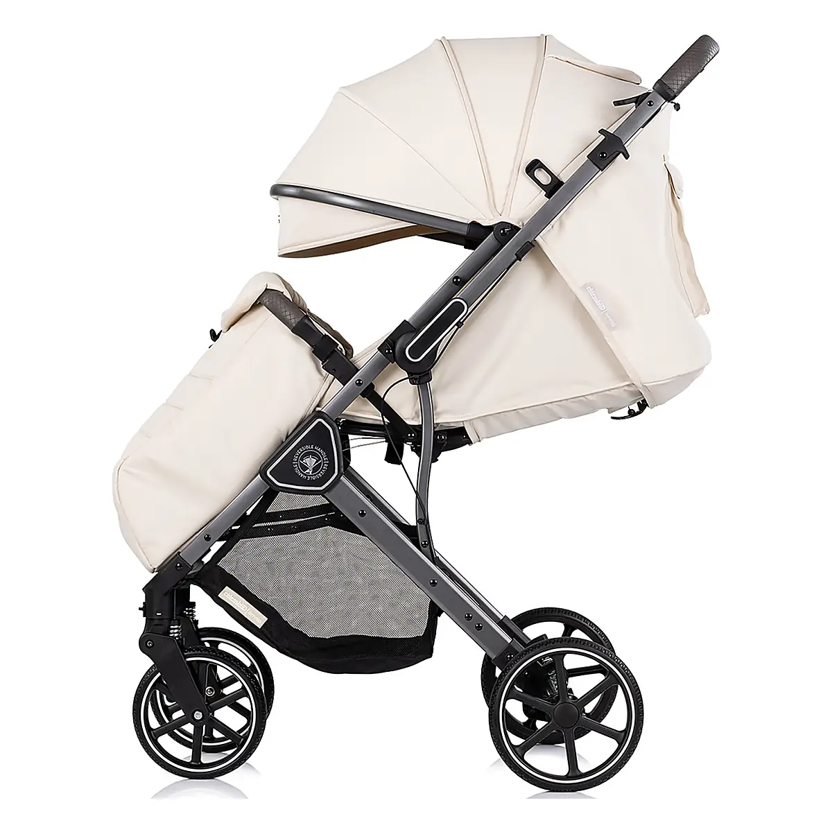 Carucior sport Chipolino Omnia cu maner reversibil si husa picioare, Cashmere [6]