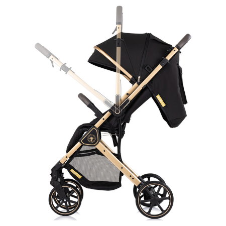 Carucior sport Chipolino Omnia cu maner reversibil si husa picioare, Noir [4]