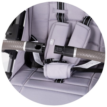 Carucior sport Chipolino Omnia cu maner reversibil si husa picioare, Platinum [12]