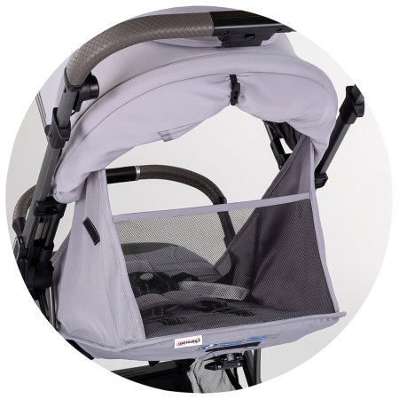 Carucior sport Chipolino Omnia cu maner reversibil si husa picioare, Platinum [10]