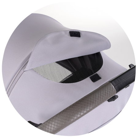 Carucior sport Chipolino Omnia cu maner reversibil si husa picioare, Platinum [11]