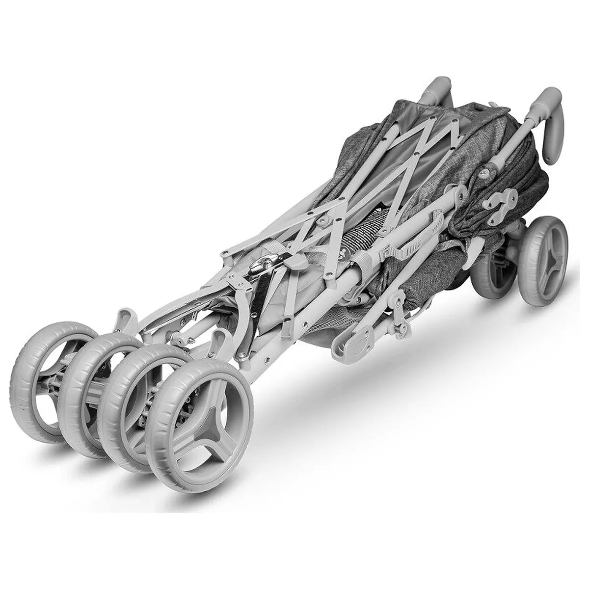 Carucior sport compact, Lionelo, Irma, Pliere tip umbrela, 6- 36 luni, Pana la 15 kg, Gri [7]