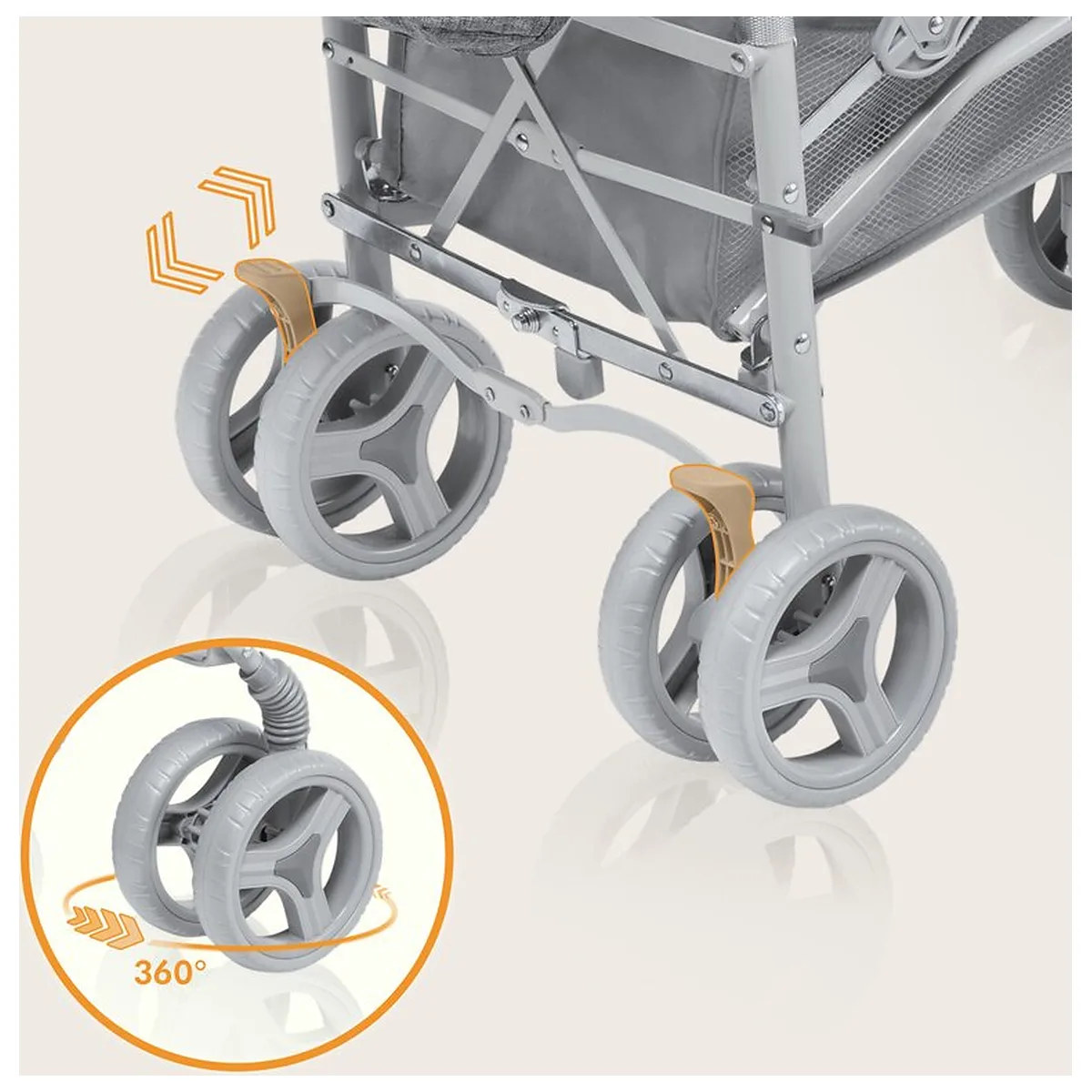 Carucior sport compact, Lionelo, Irma, Pliere tip umbrela, 6- 36 luni, Pana la 15 kg, Gri [10]