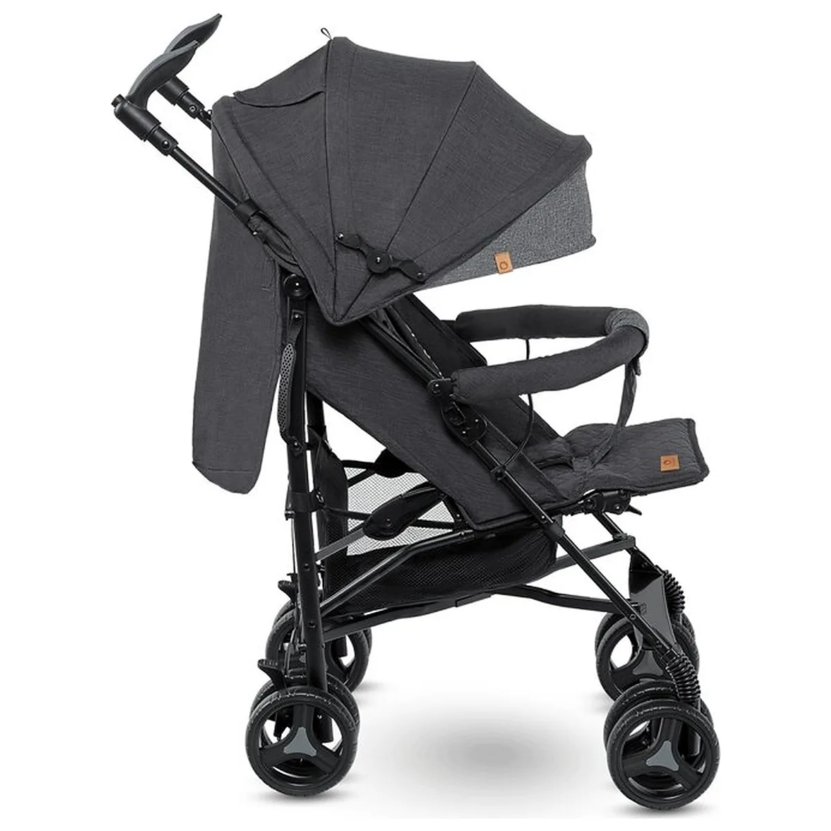 Carucior sport compact, Lionelo, Irma, Pliere tip umbrela, 6- 36 luni, Pana la 15 kg, Gri/Negru [6]