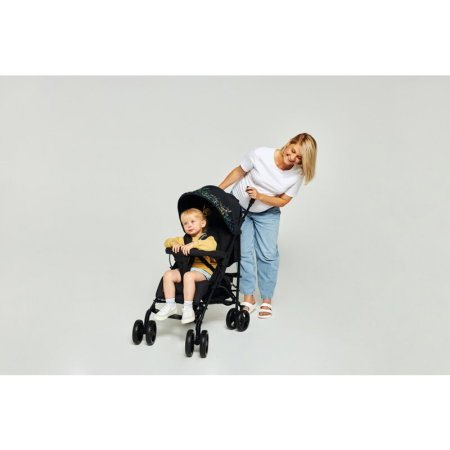 Carucior sport compact, Lionelo, Irma, Pliere tip umbrela, 6- 36 luni, Pana la 15 kg, Negru [19]