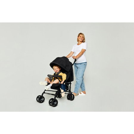 Carucior sport compact, Lionelo, Irma, Pliere tip umbrela, 6- 36 luni, Pana la 15 kg, Negru [27]