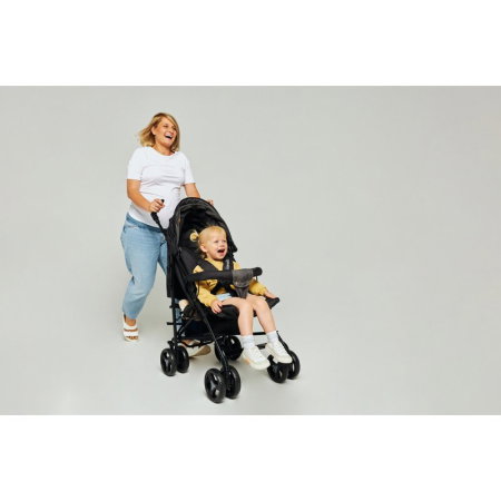 Carucior sport compact, Lionelo, Irma, Pliere tip umbrela, 6- 36 luni, Pana la 15 kg, Negru [29]