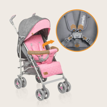 Carucior sport compact, Lionelo, Irma, Spatar ajustabil in 4 pozitii, Suport picioare reglabil, Manere rotative, Pliere [11]