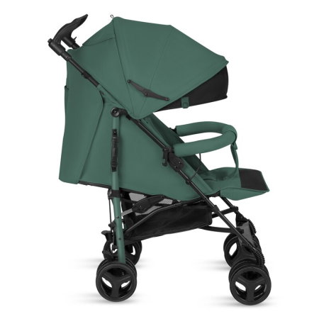 Carucior sport compact, Lionelo, Irma, Spatar ajustabil in 4 pozitii, Suport picioare reglabil, Manere rotative, Pliere tip umbrela, 6- 36 luni, Pana la 15 kg, Verde smarald [6]