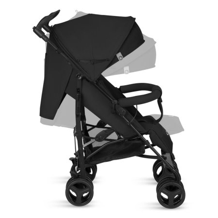 Carucior sport compact, Lionelo, Irma, Spatar ajustabil in 4 pozitii, Suport picioare reglabil, Manere rotative, Pliere tip umbrela, 6- 36 luni, Pana la 15 kg, Negru Onyx [7]