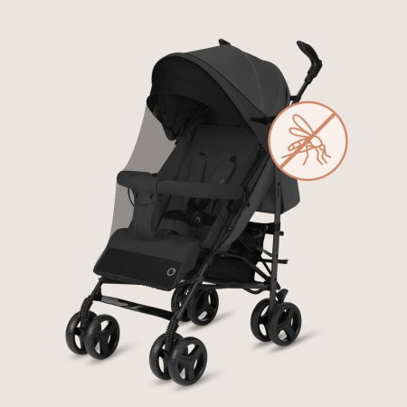 Carucior sport compact, Lionelo, Irma, Spatar ajustabil in 4 pozitii, Suport picioare reglabil, Manere rotative, Pliere tip umbrela, 6- 36 luni, Pana la 15 kg, Gri inchis [11]