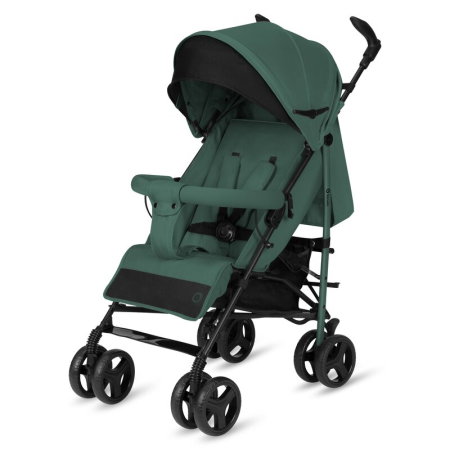 Carucioare sport - Carucior sport compact, Lionelo, Irma, Spatar ajustabil in 4 pozitii, Suport picioare reglabil, Manere rotative, Pliere tip umbrela, 6- 36 luni, Pana la 15 kg, Verde smarald