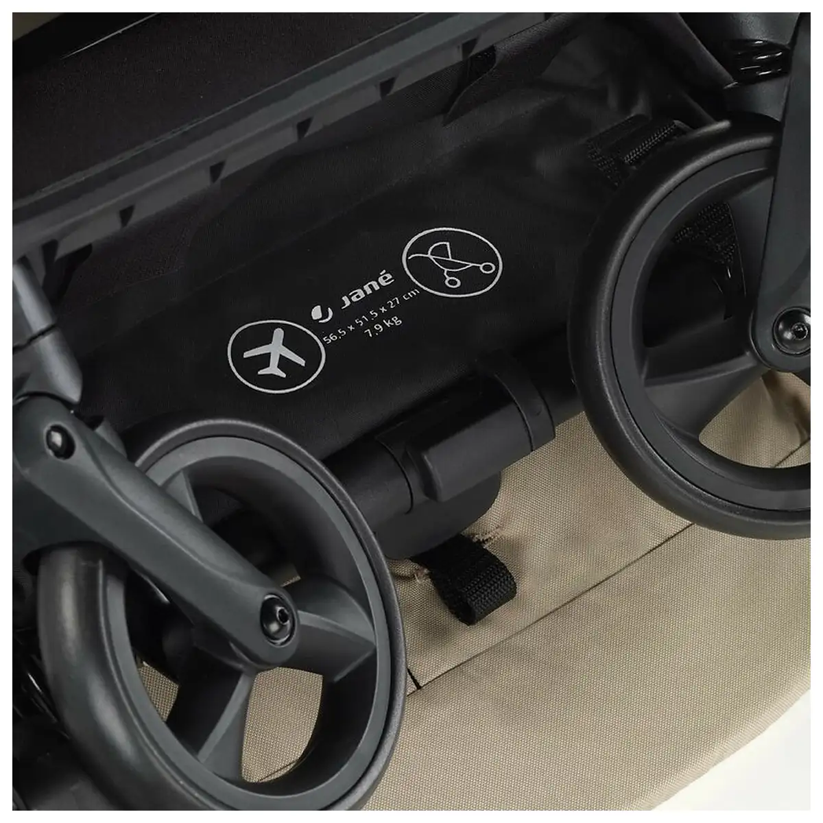 Carucior sport, Jane, Clap, Sistem compact de pliere care permite transportul caruciorului la bordul aeronavei, Cadru [17]