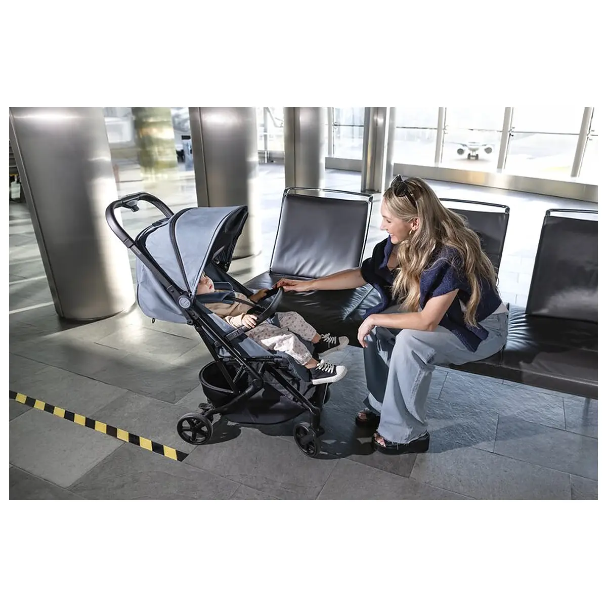 Carucior sport, Jane, Wing, Sistem compact de pliere, Cadru din aluminium, Usor, 6 Kg, De la nastere pana la 22 Kg, Cu [25]