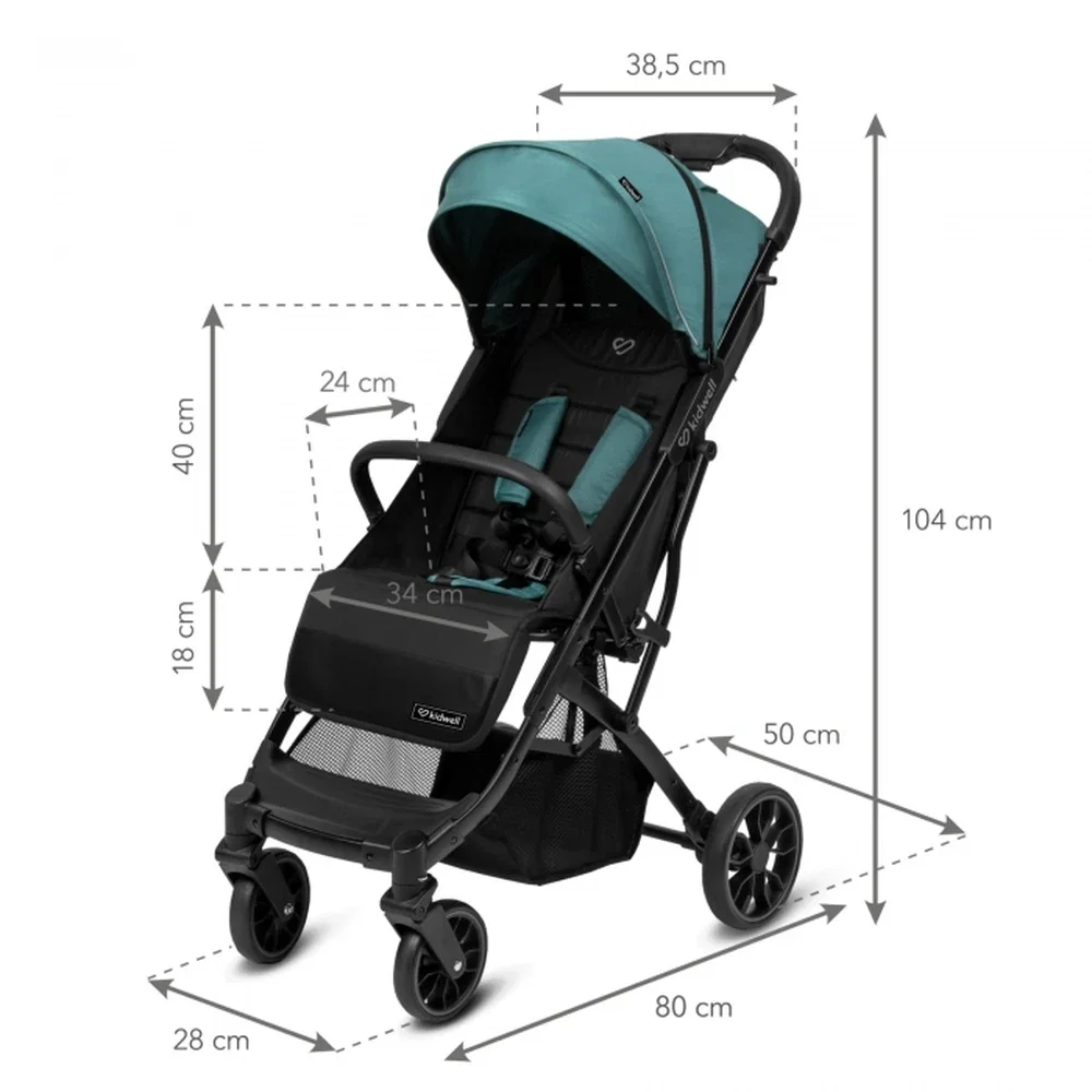Carucior sport Kidwell COLMER Royal Green 4 ani [4]