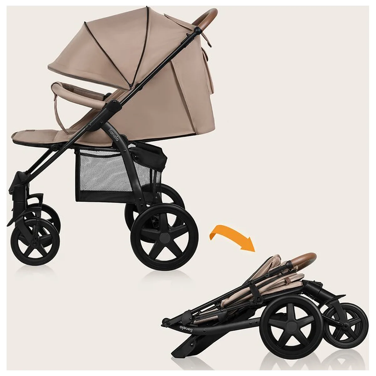 Carucior sport, Lionelo, Annet Plus, De la nastere, Cu accesorii si capotina XXL reglabila, 0 - 22 Kg, Conform cu [27]