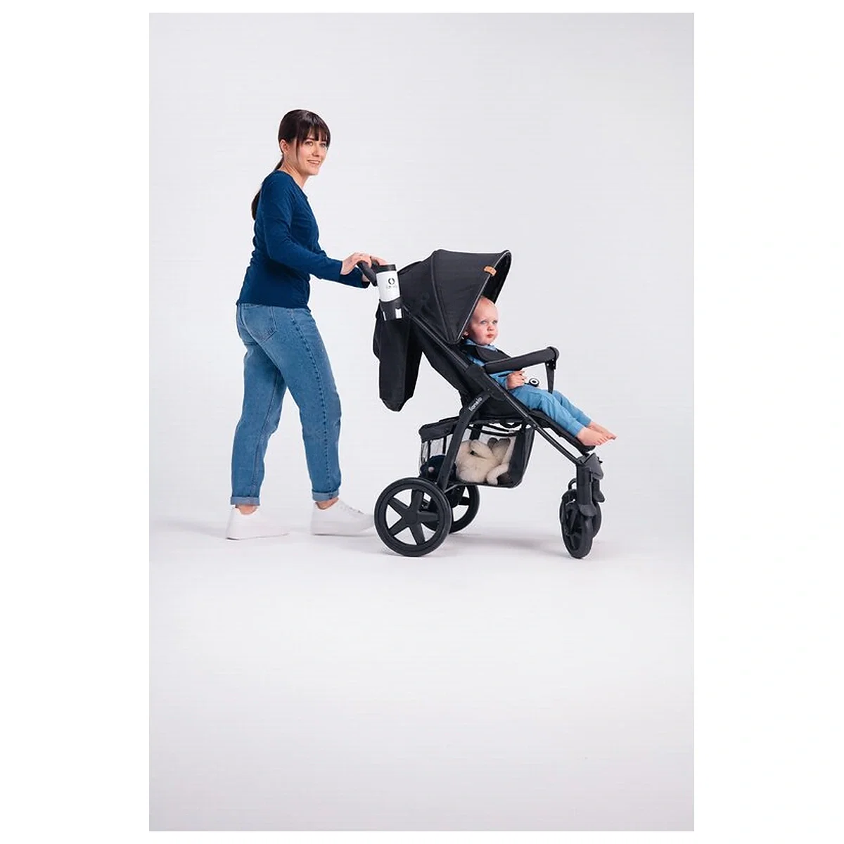 Carucior sport, Lionelo, Annet Plus, De la nastere, Cu accesorii si capotina XXL reglabila, 0 - 22 Kg, Conform cu [21]