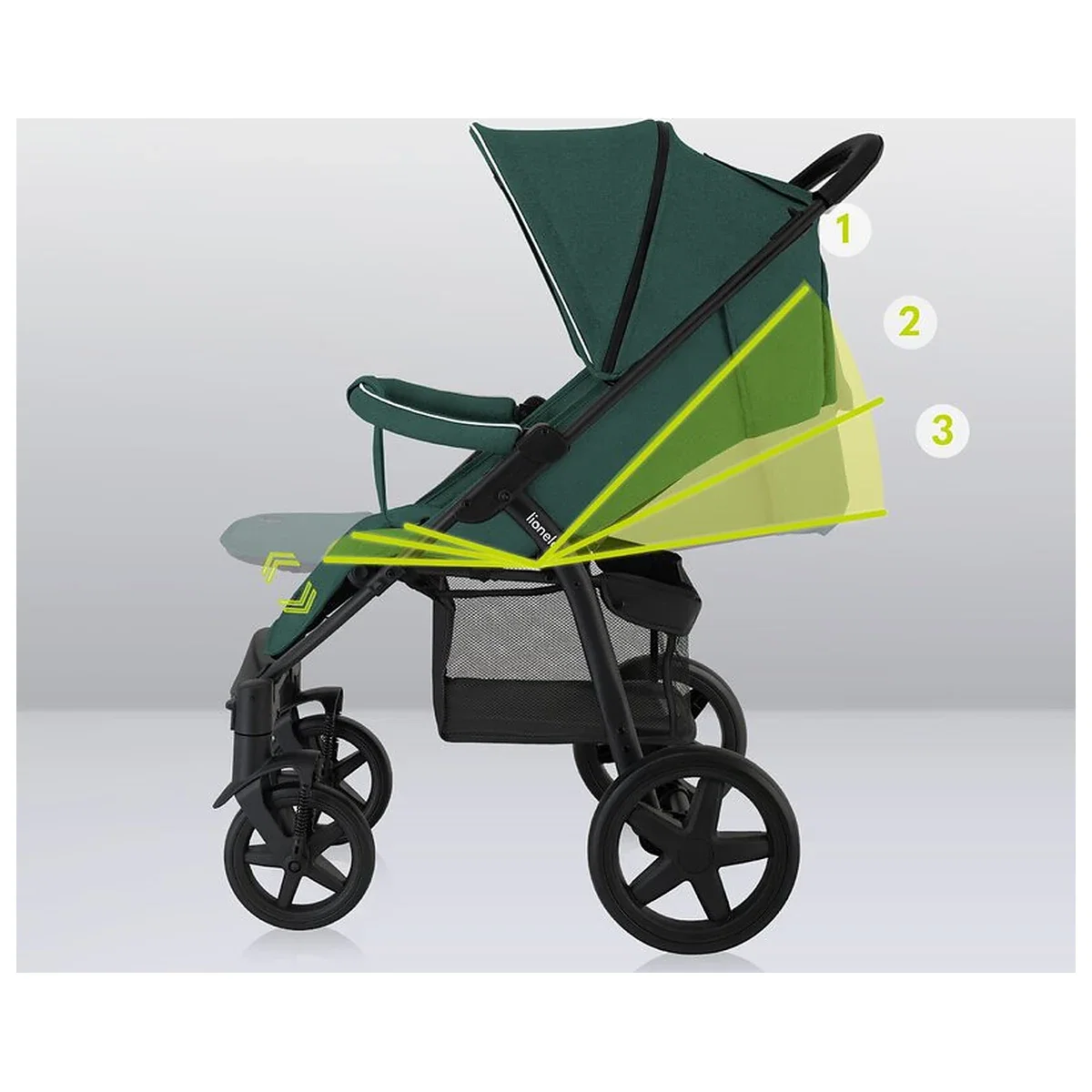 Carucior sport, Lionelo, Annet Plus, De la nastere, Cu accesorii si capotina XXL reglabila, 0 - 22 Kg, Conform cu [24]