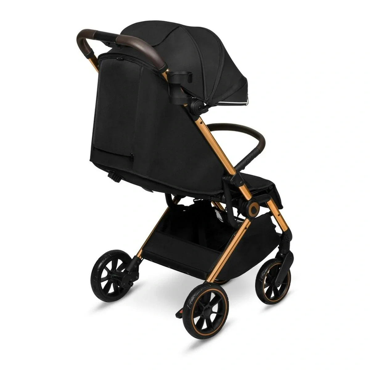Carucior sport, Lionelo, Cloe, Cu accesorii, Pliere compacta pentru avion, cu o singura mana, 6 luni+, Black Onyx [6]