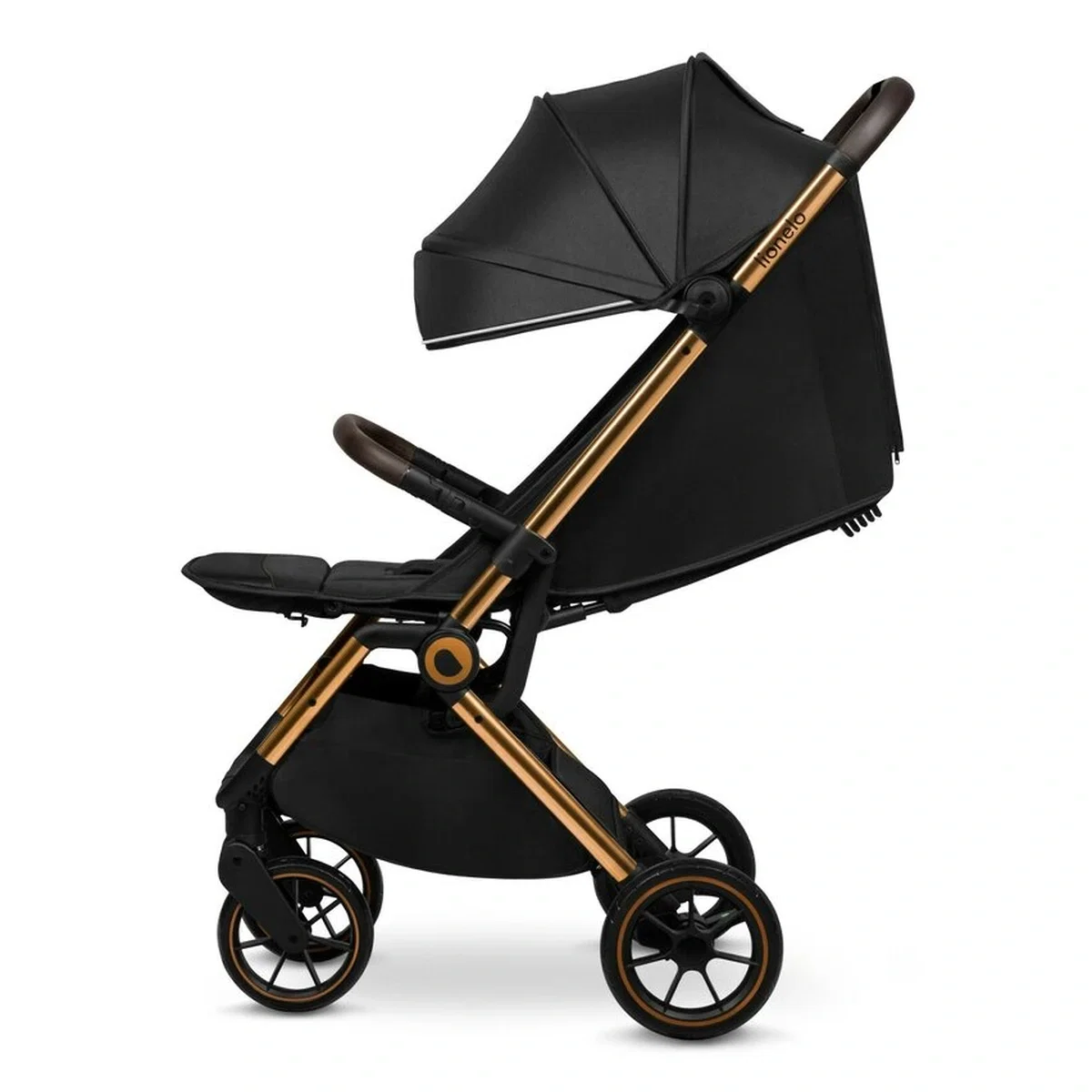 Carucior sport, Lionelo, Cloe, Cu accesorii, Pliere compacta pentru avion, cu o singura mana, 6 luni+, Black Onyx [4]
