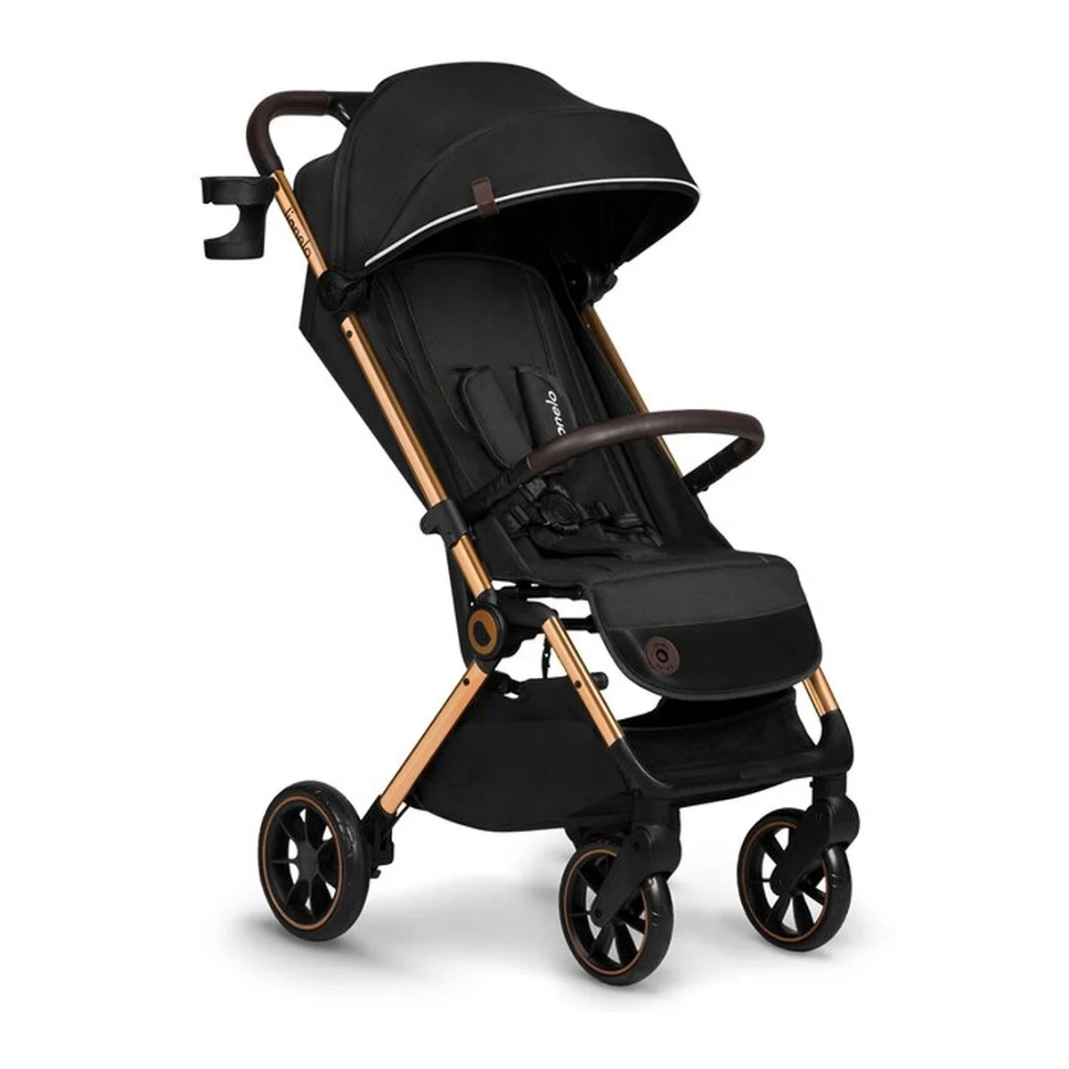 Carucioare sport - Carucior sport, Lionelo, Cloe, Cu accesorii, Pliere compacta pentru avion, cu o singura mana, 6 luni+, Black Onyx