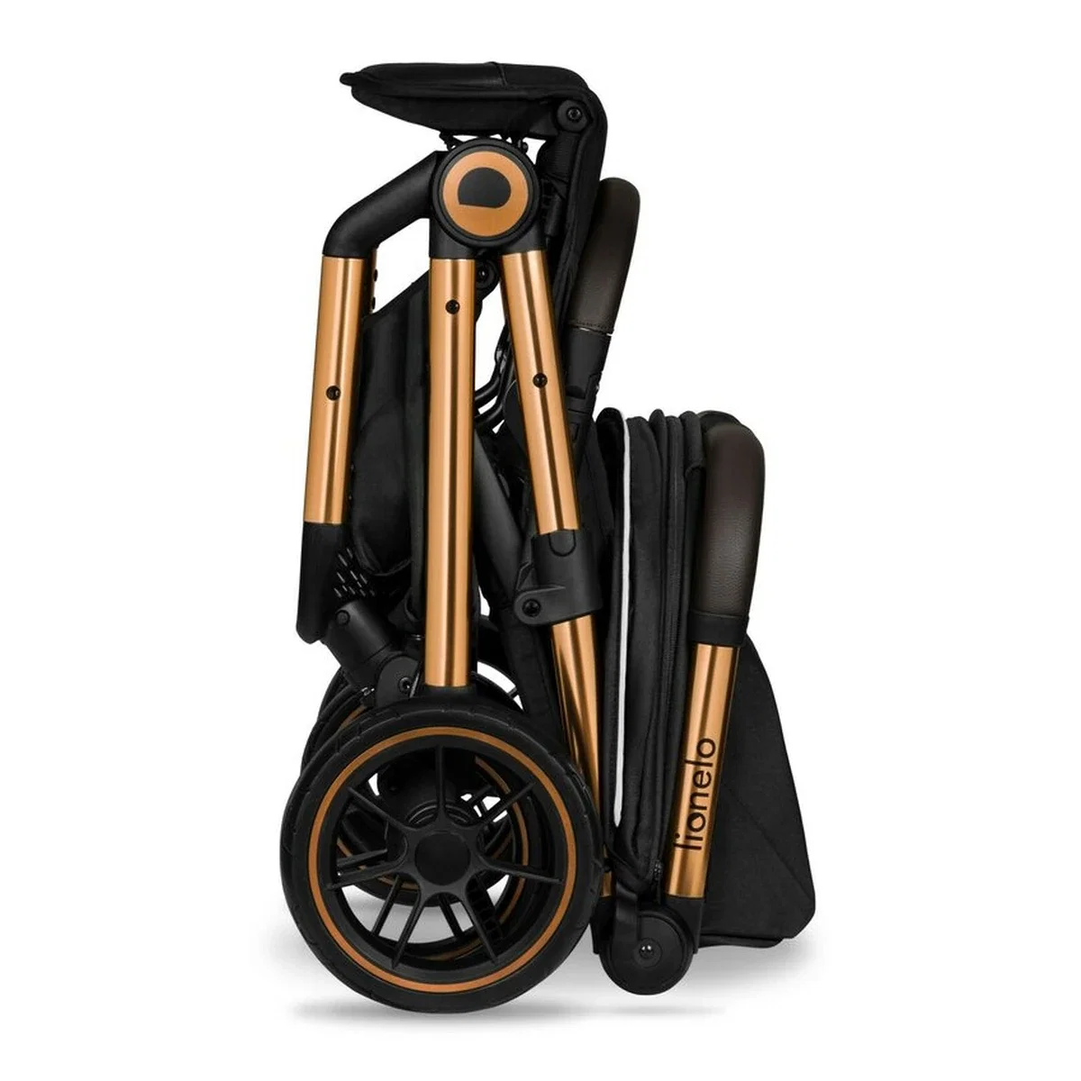 Carucior sport, Lionelo, Cloe, Cu accesorii, Pliere compacta pentru avion, cu o singura mana, 6 luni+, Black Onyx [12]