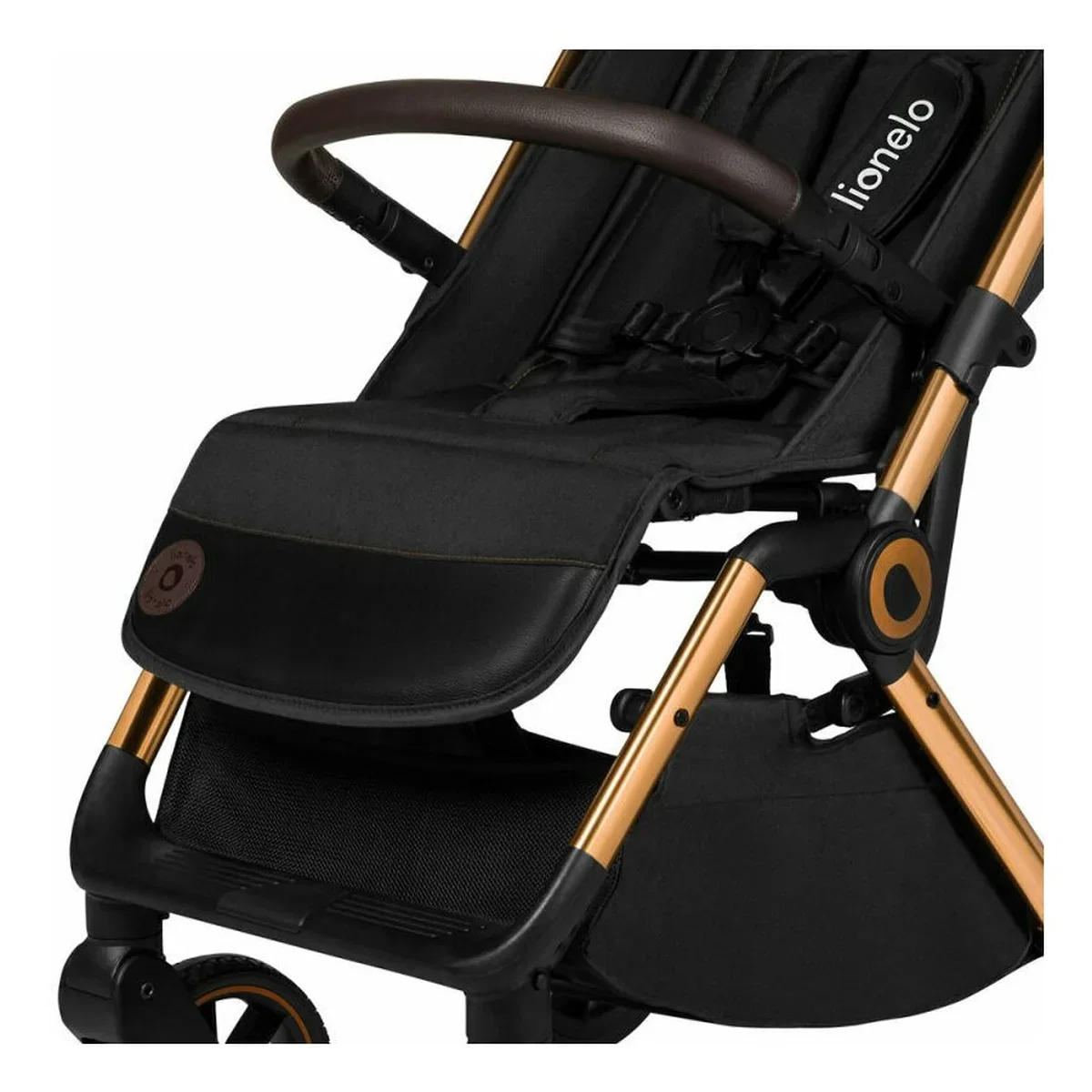 Carucior sport, Lionelo, Cloe, Cu accesorii, Pliere compacta pentru avion, cu o singura mana, 6 luni+, Black Onyx [13]