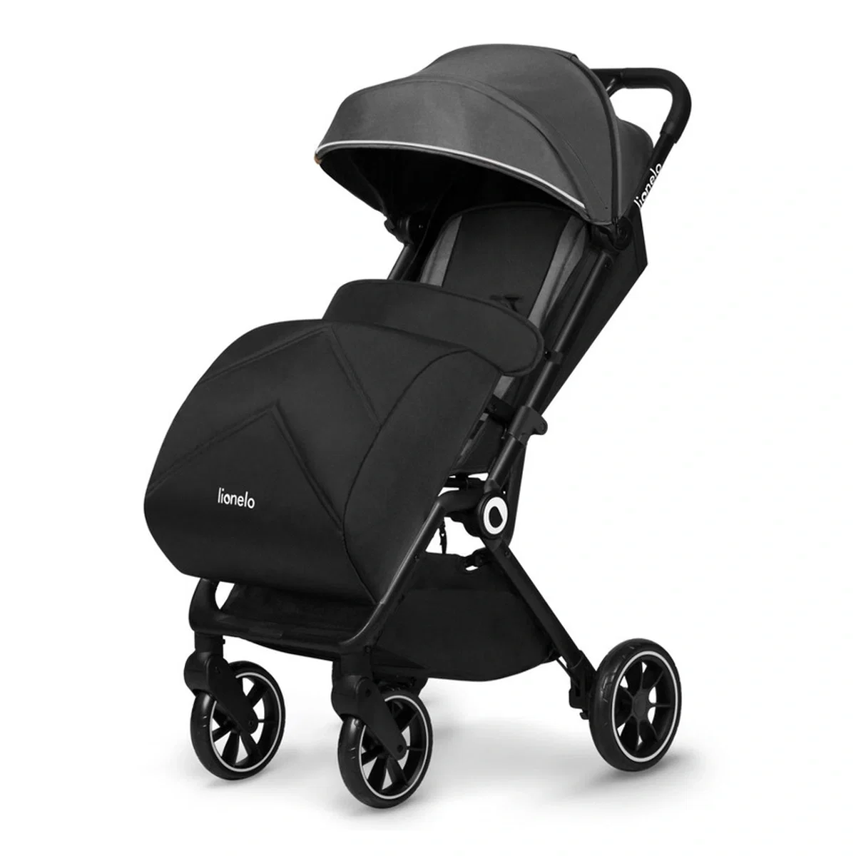 Carucior sport, Lionelo, Cloe, Cu accesorii, Pliere compacta pentru avion, cu o singura mana, 6 luni+, Gri [4]